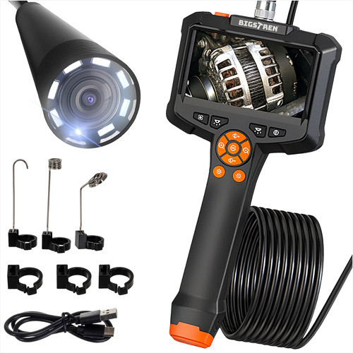 Camera endoscop wireless Full HD, 8 LED-uri, 3 varfuri, cablu 5 m, baterie 2000 mAh - imagine 8